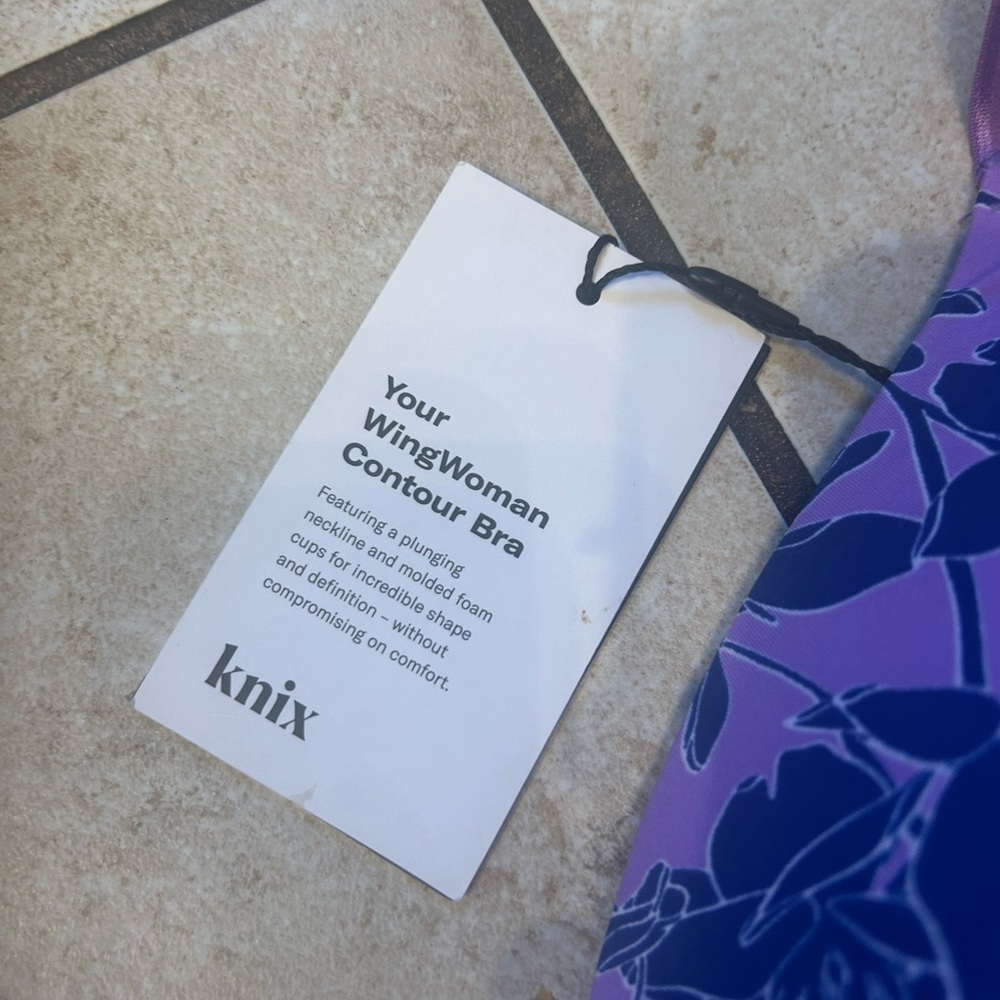 Knix Purple Floral Bra - Picture 4 of 8